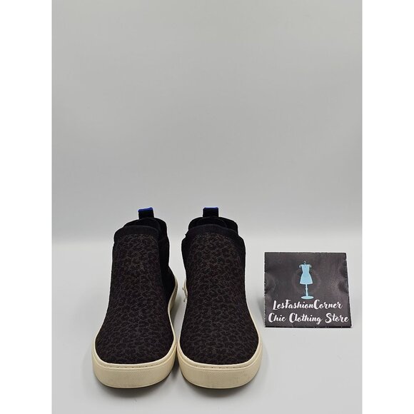 Rothy's Womens Black Brown Leopard Shoes The Chelsea In Espresso  Sz 8.5 2371 - Picture 9 of 16